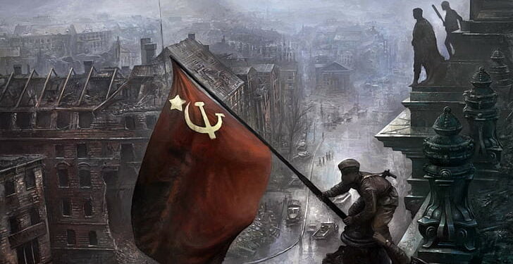 ussr flag berlin world war ii wallpaper preview