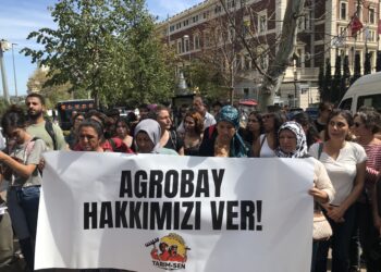 Agrobay işçileri direnişin 30. gününde İstanbul'daydı