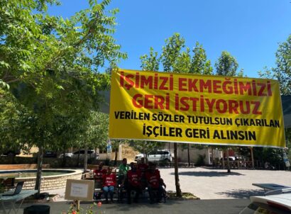 Nazımiye Belediyesi işçileri